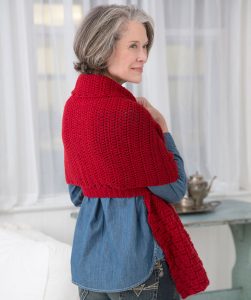 Red Heart Cares Vintage Crochet Sweater Free Pattern