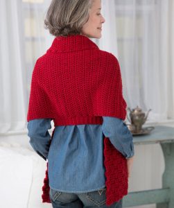 Red Heart Cares Vintage Crochet Sweater Free Pattern