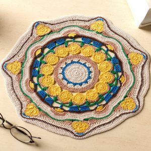 Sun Blossom Mandala Doily