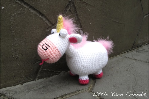 Free Unicorn Crochet Patterns, Free crochet pattern for Despicable Me unicorn toy
