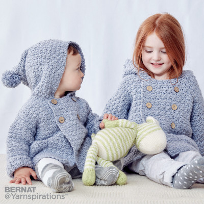 Bernat Big Kid Cozy Crochet Hoodie