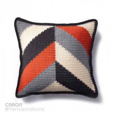 Bold Angles Crochet Pillow Free Pattern