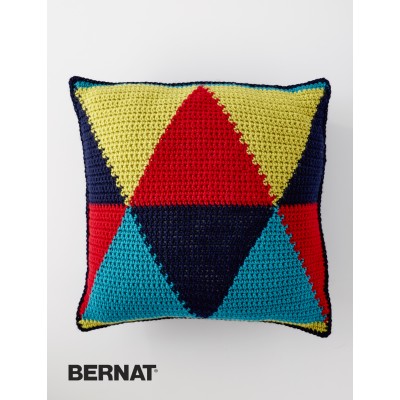 Bold Angles Pillow Free Crochet Pattern