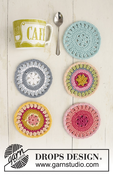 Breakfast Flavours Free Crochet Pattern Coaster