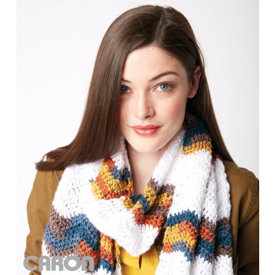 Chevron Stripes Crochet Scarf Free Pattern