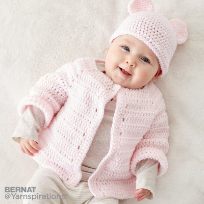 Crochet Baby Jacket Set Free Pattern