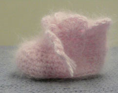 Angora Crochet Baby Booties Free Pattern