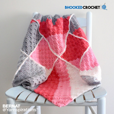 Bernat Geometric Crochet Baby Blanket Free Pattern