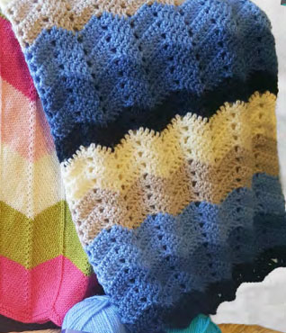 Crochet Chevron Blanket Baby Pattern