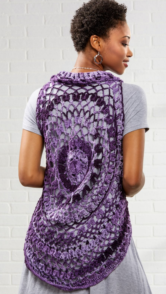 Crochet Mandala Vest Free Pattern