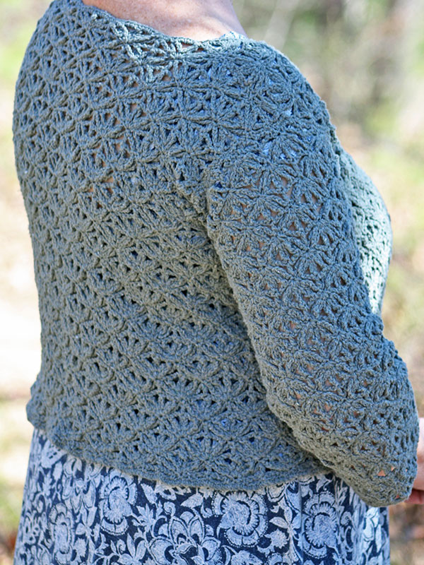 Serge Cropped Cardigan Free Crochet Pattern