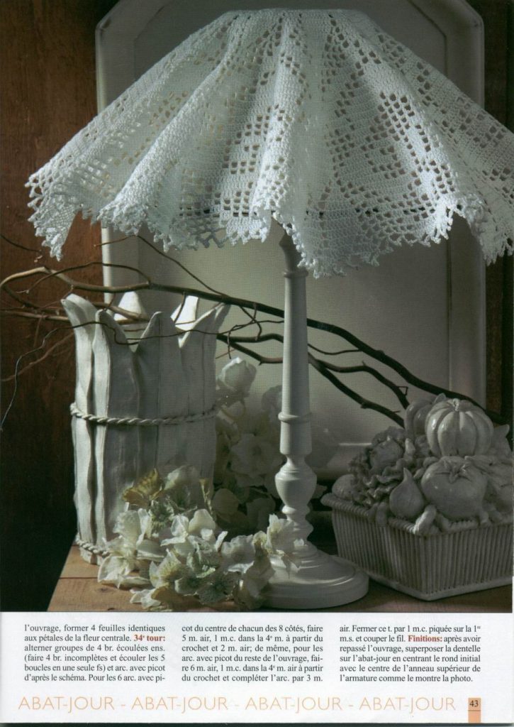 White Crochet Lampshade Pattern