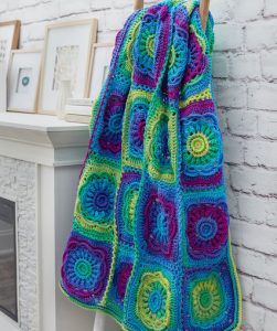 Floral Beauty Throw Free Crochet Pattern