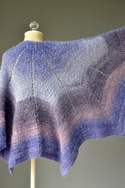 Allium Shawl Free Crochet Pattern