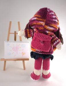 Back to School Lily Doll Free Crochet Pattern