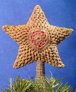 Star Crochet Tree Topper Pattern