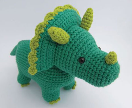 Triceratops Amigurumi Free Dinosaur Crochet Pattern
