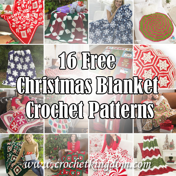 16 Free Christmas Blanket Crochet Patterns To Make You Smile!