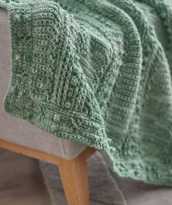 Comforting One-Color Throw Free Crochet Pattern