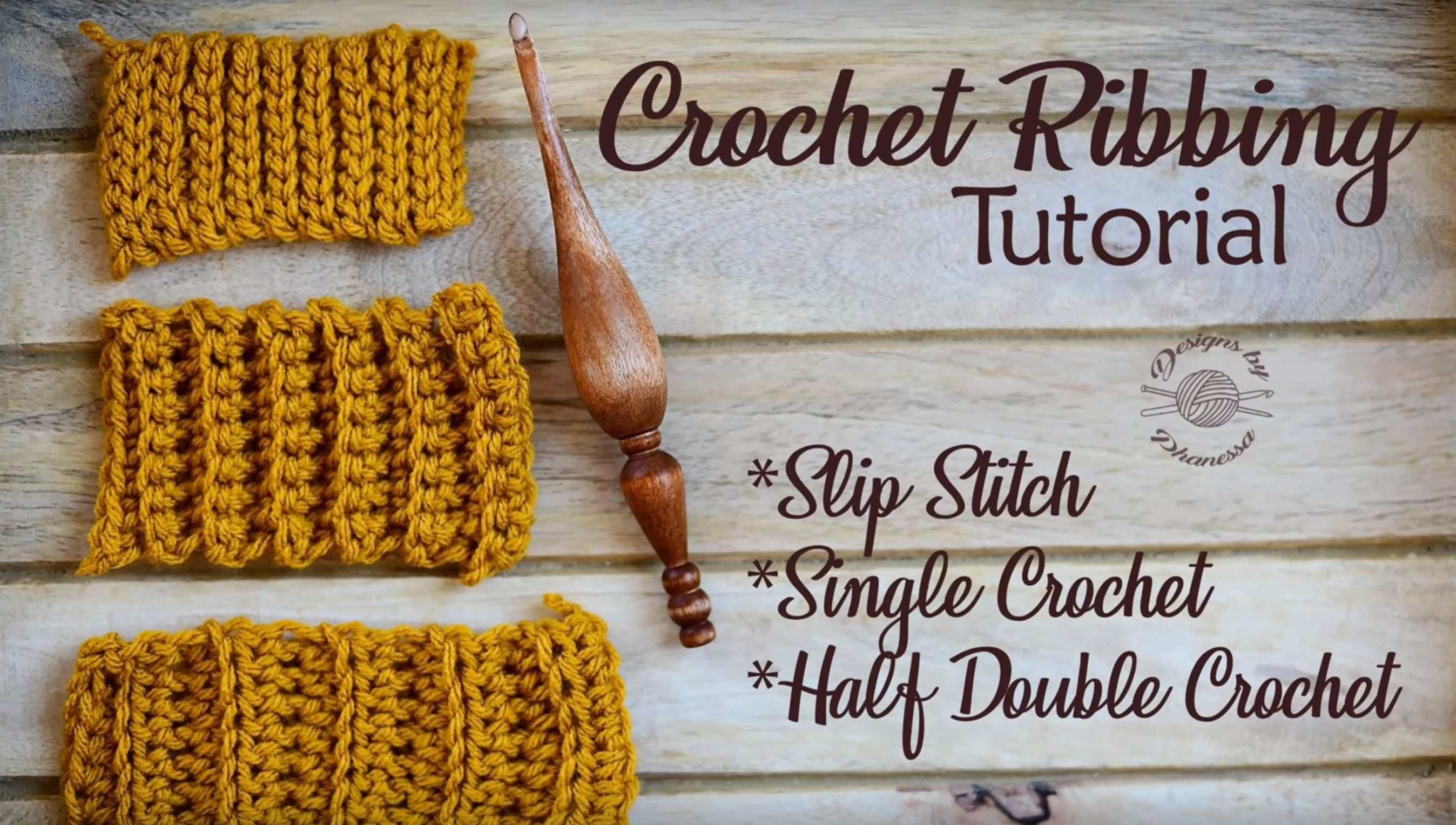 Crochet Ribbing Stitch Video Tutorial