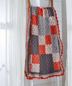 Four-Patch Throw Free Crochet Pattern