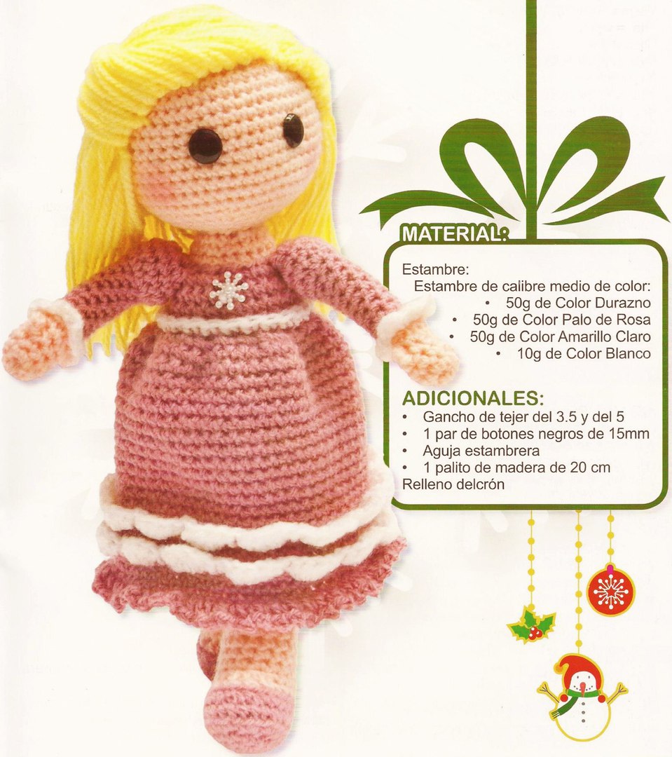 Muñeca al crochet patron