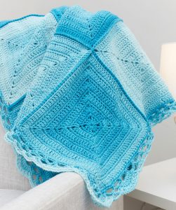 Nine Blocks Baby Blanket Free Crochet Pattern