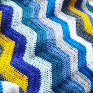 Quick Zig Zag Blanket Free Knitting Pattern
