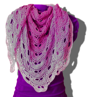 Virus Shawl Free Crochet Pattern. Free crochet shawls download.