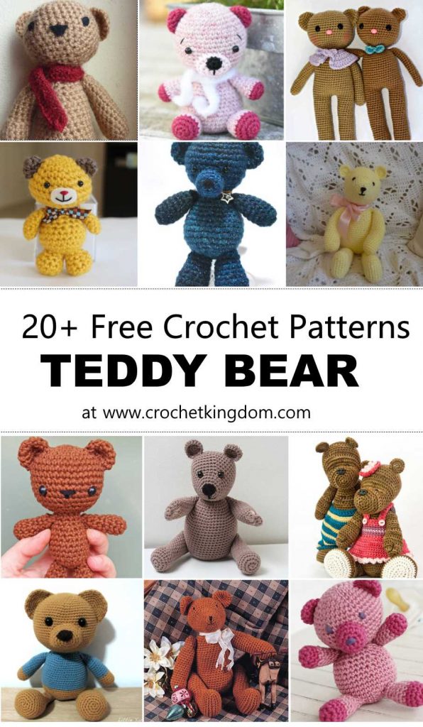 20+ Free Crochet Teddy Bear Patterns