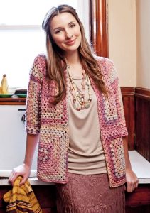 Easy and free ladies crochet cardigan pattern