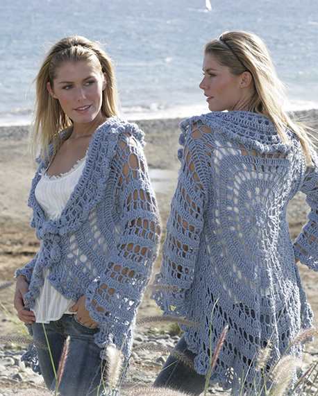 Circle crochet jacket free pattern