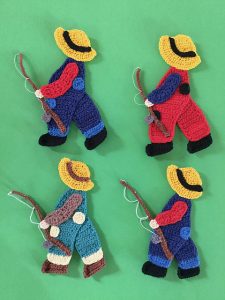 Crochet Boy with a Fishing Rod Pattern Free