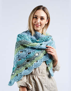 Crochet Shell Stitch Shawl Free Pattern