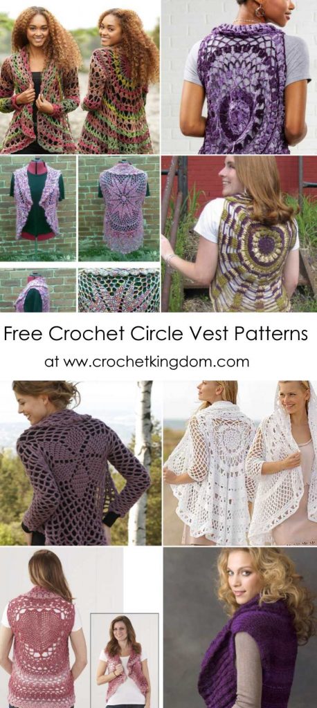 Free Crochet Circle Vest Patterns