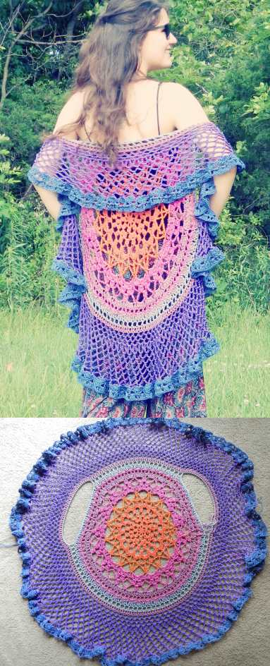 Free Crochet Circle Vest Patterns Mandala