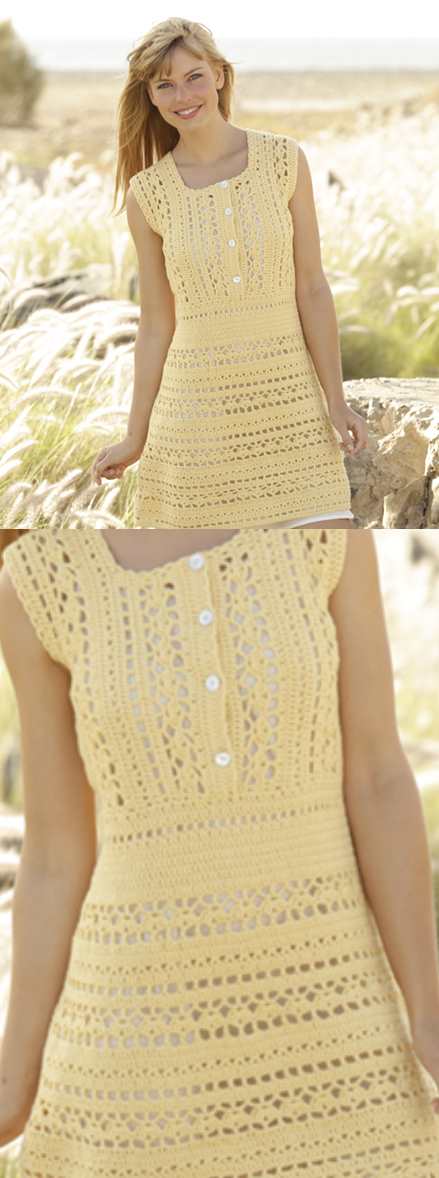 Goldfinch Free Crochet Dress Pattern