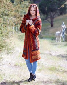 Hooded Crochet Jacket Free Pattern