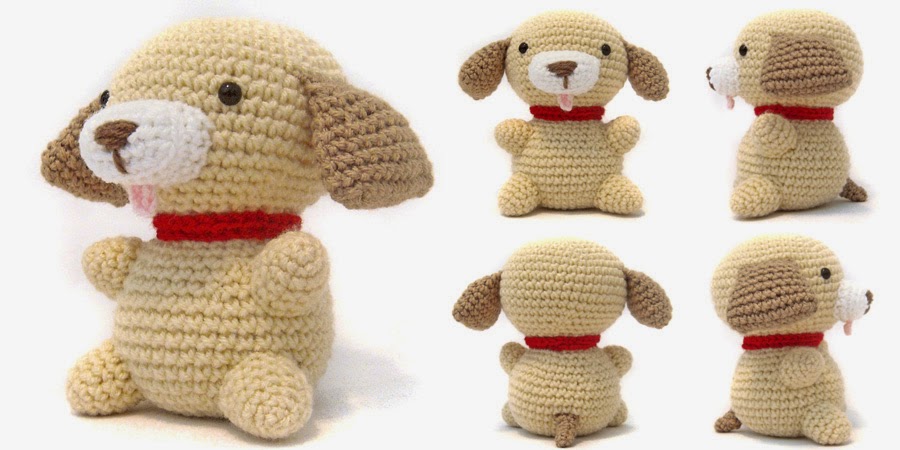 Puppy Amigurumi Free Crochet Pattern. Crochet Dog Pattern. Dog Amigurumi.