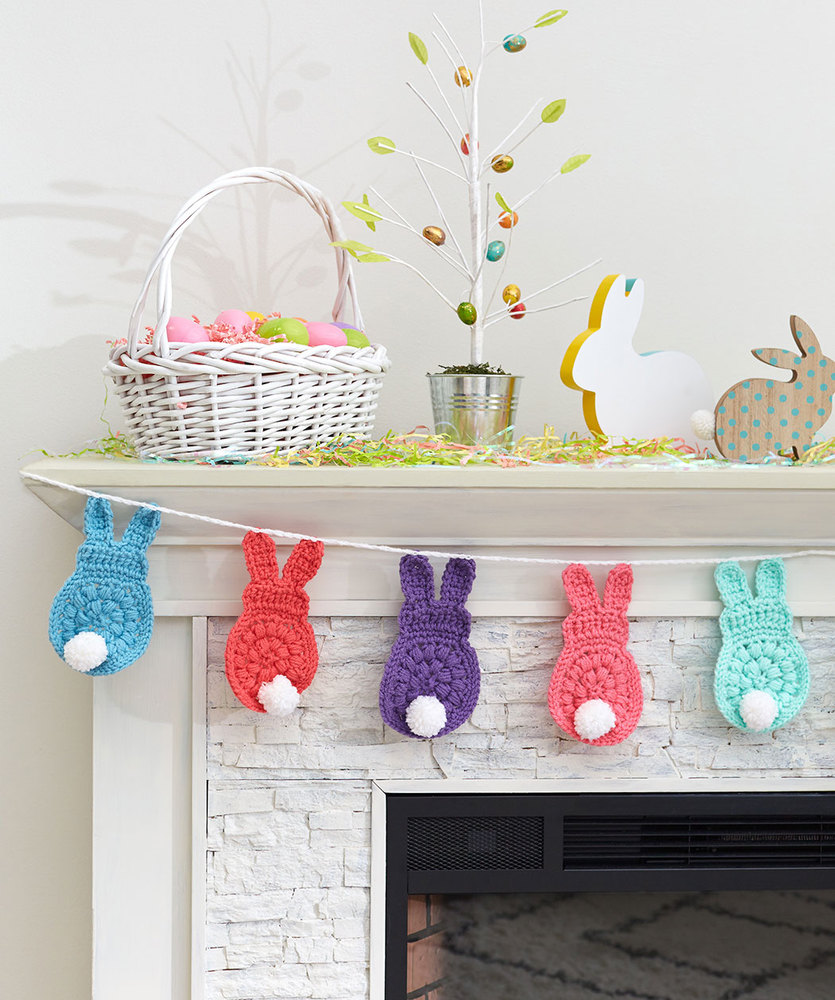 Bunny Garland Free Easter Crochet Pattern