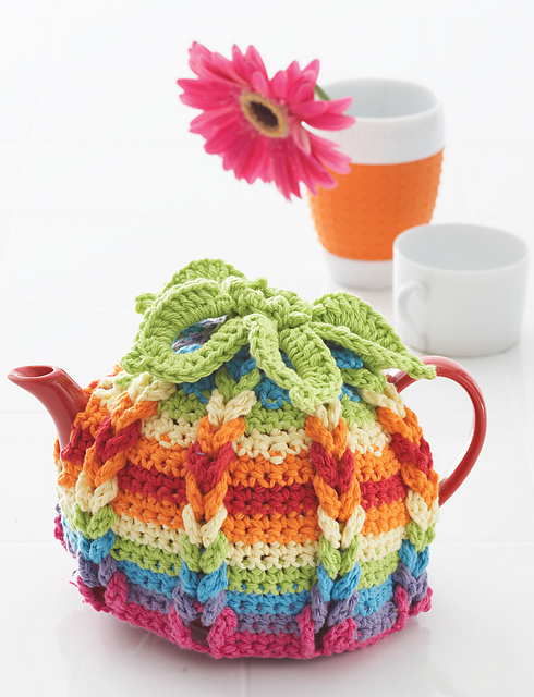 Hot Hibiscus Tea Cozy Free Crochet Pattern