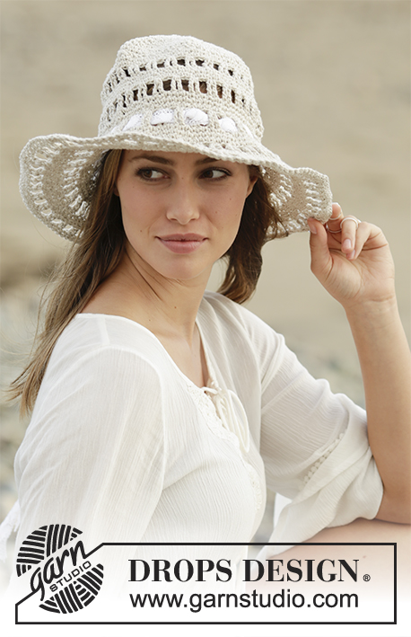 Free Crochet Pattern for a Top Down Sunhat.