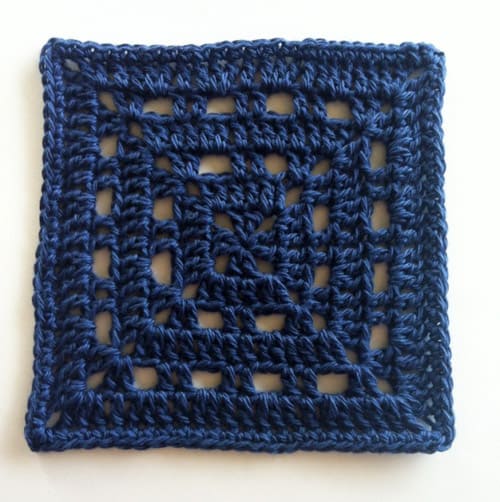 Free Crochet Square Pattern Skipping Square