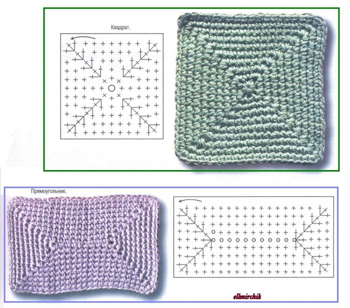 Free Single Crochet Granny Square Pattern