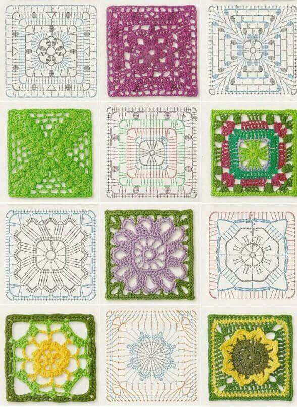 The Ultimate Granny Square Diagrams Collection Crochet Kingdom,Pumpernickel