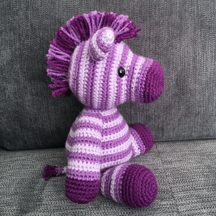 Free Amigurumi Crochet Pattern for Zane the Zebra