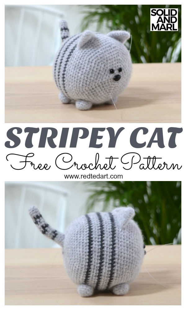 Free Cat Crochet Pattern Stripey