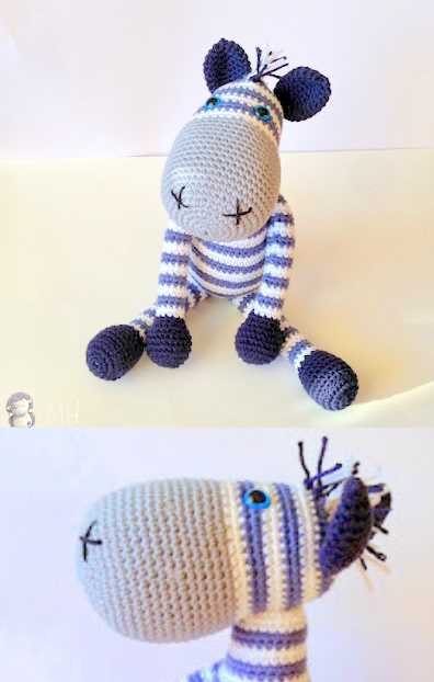 Free Crochet Pattern Zebra Amigurumi