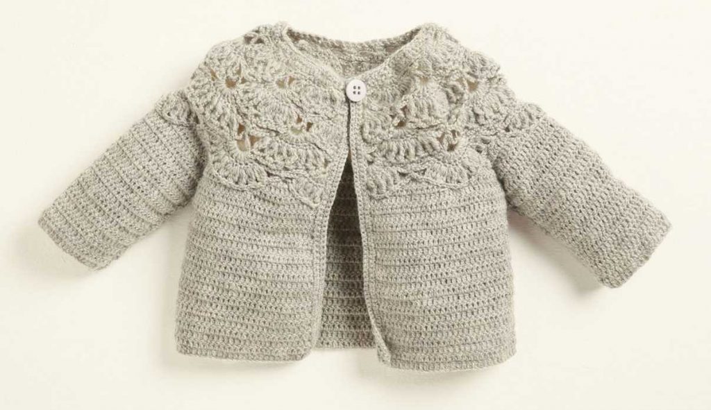 crochet newborn cardigan