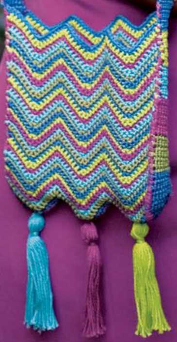 Free Crochet Pattern for a Chevron Shoulder Bag